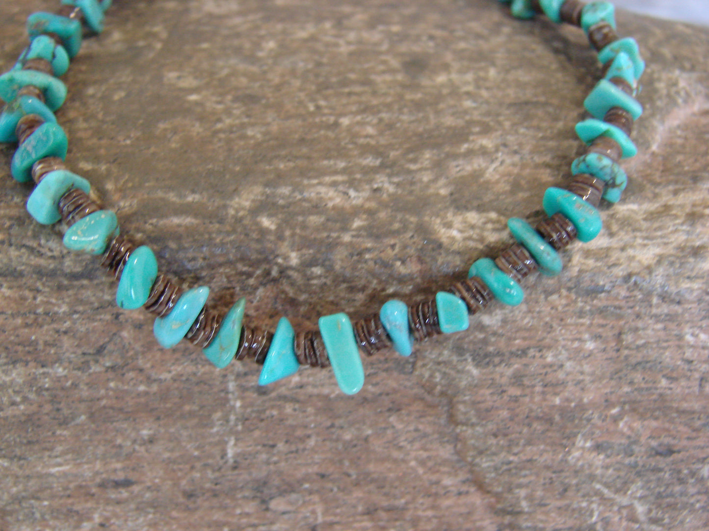 Native American Sterling Silver Turquoise Nugget Stone Bracelet by Coriz
