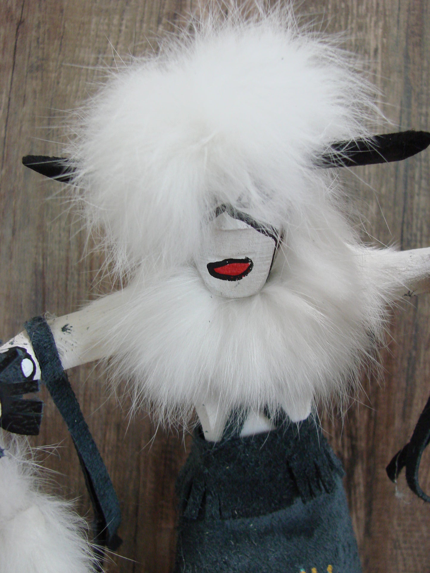 Native American Buffalo Warrior Kachina Dancer Signed B.W.