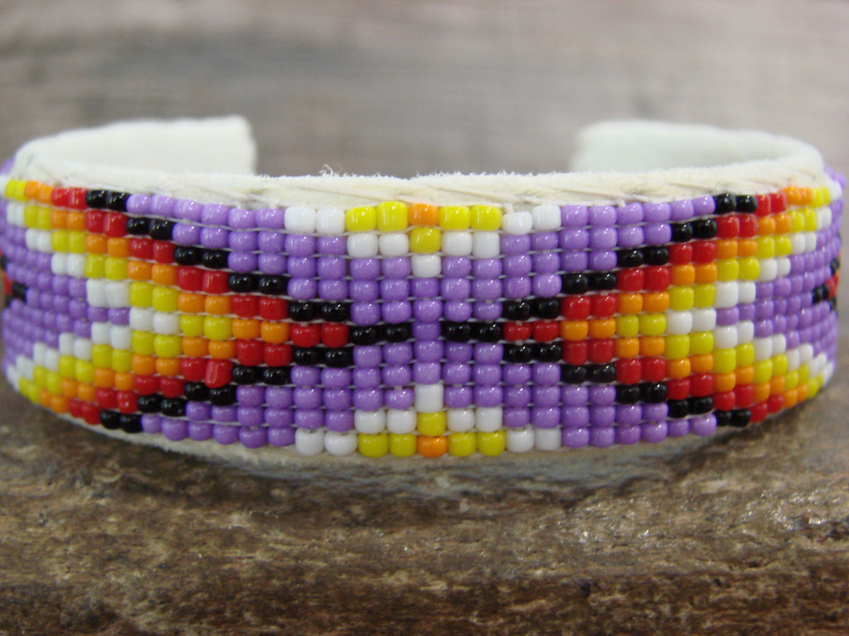 Native American Hand Beaded 3/4" Bracelet by Cleveland