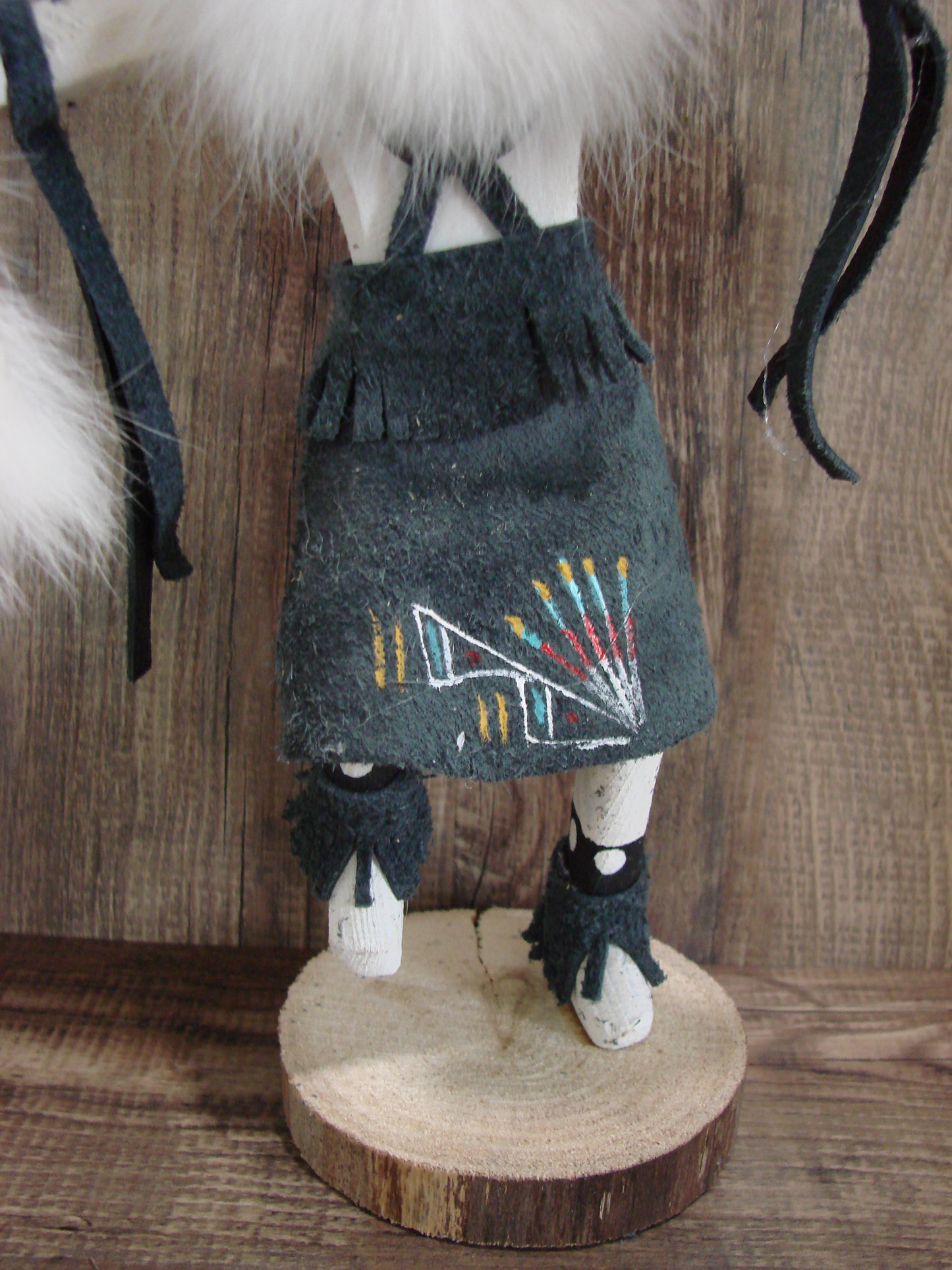 Native American Buffalo Warrior Kachina Dancer Signed B.W.