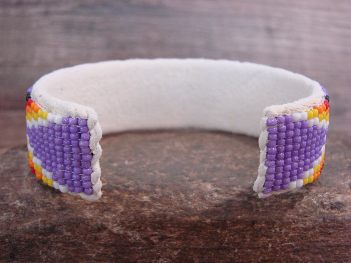 Native American Hand Beaded 3/4" Bracelet by Cleveland