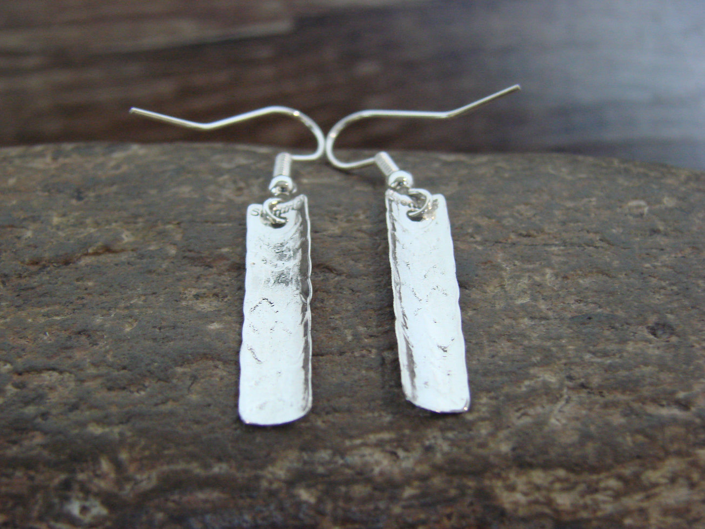 Native American Sterling Silver Dangle Earrings by Tahe