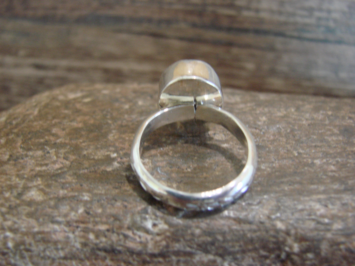 Native American Sterling Silver & Turquoise Ring by Pino - Size 5