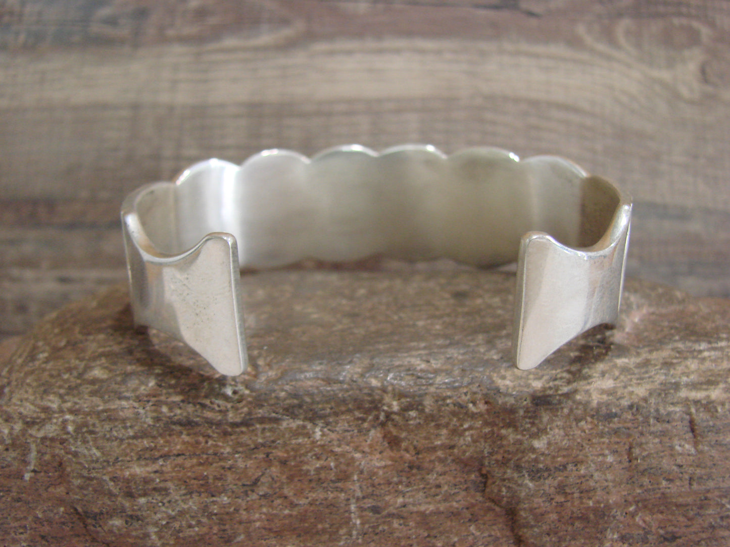 Apache Indian Sterling Silver & Gold Cuff Bracelet Signed Marc Antia