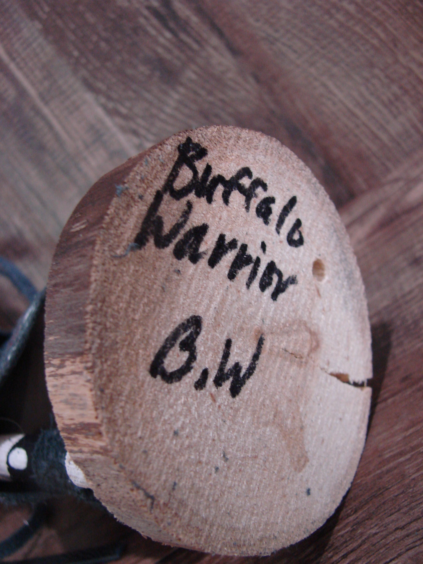 Native American Buffalo Warrior Kachina Dancer Signed B.W.