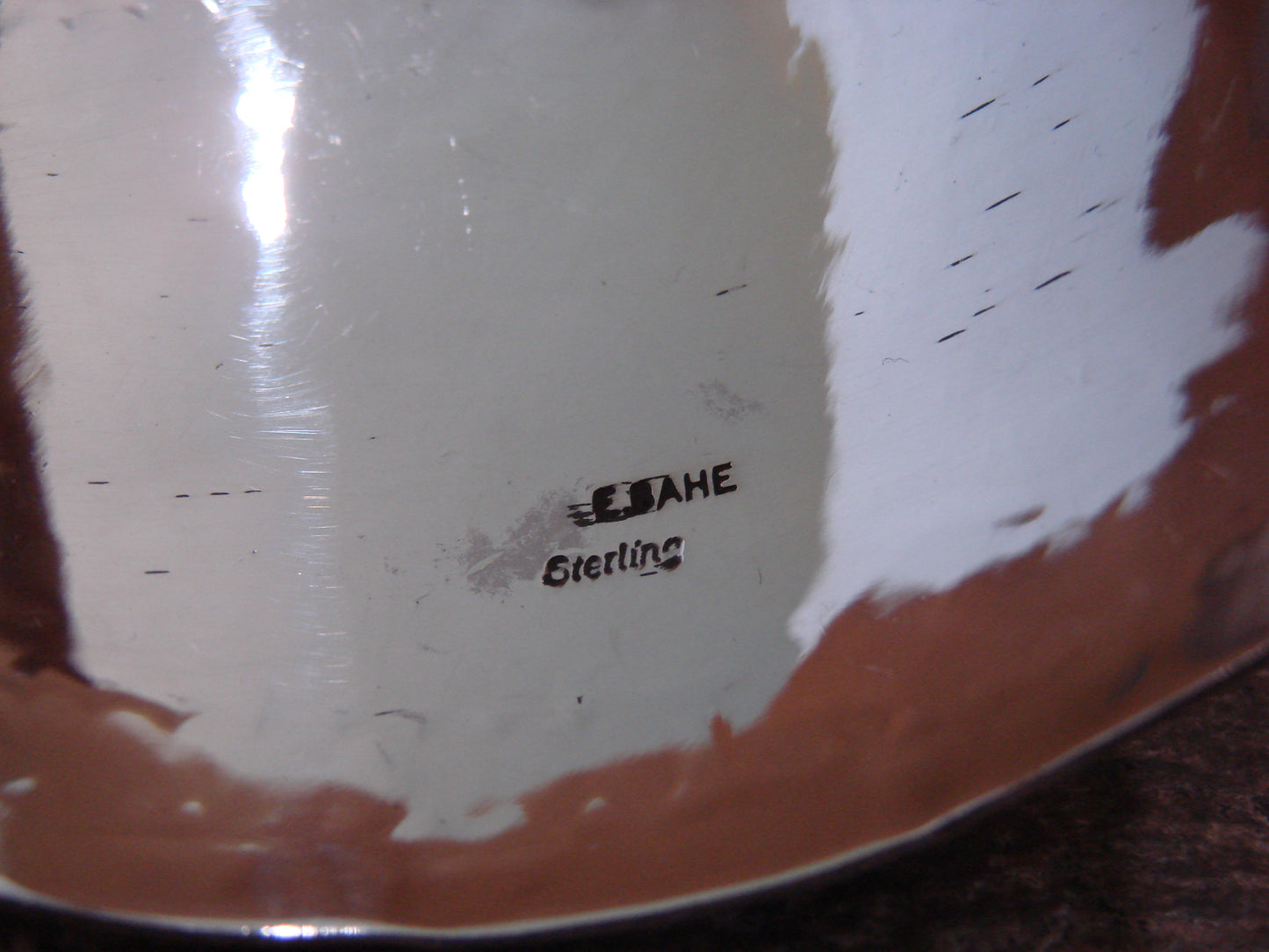 Native American Sterling Silver & Turquoise Eagle Bracelet Signed Bahe