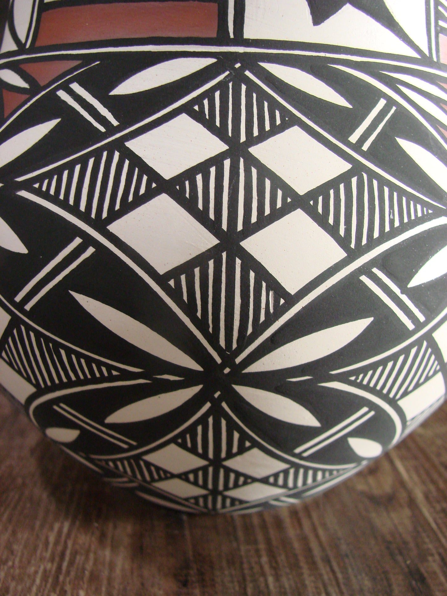 Native American Hand Painted Fine Line Acoma Pottery by Waconda