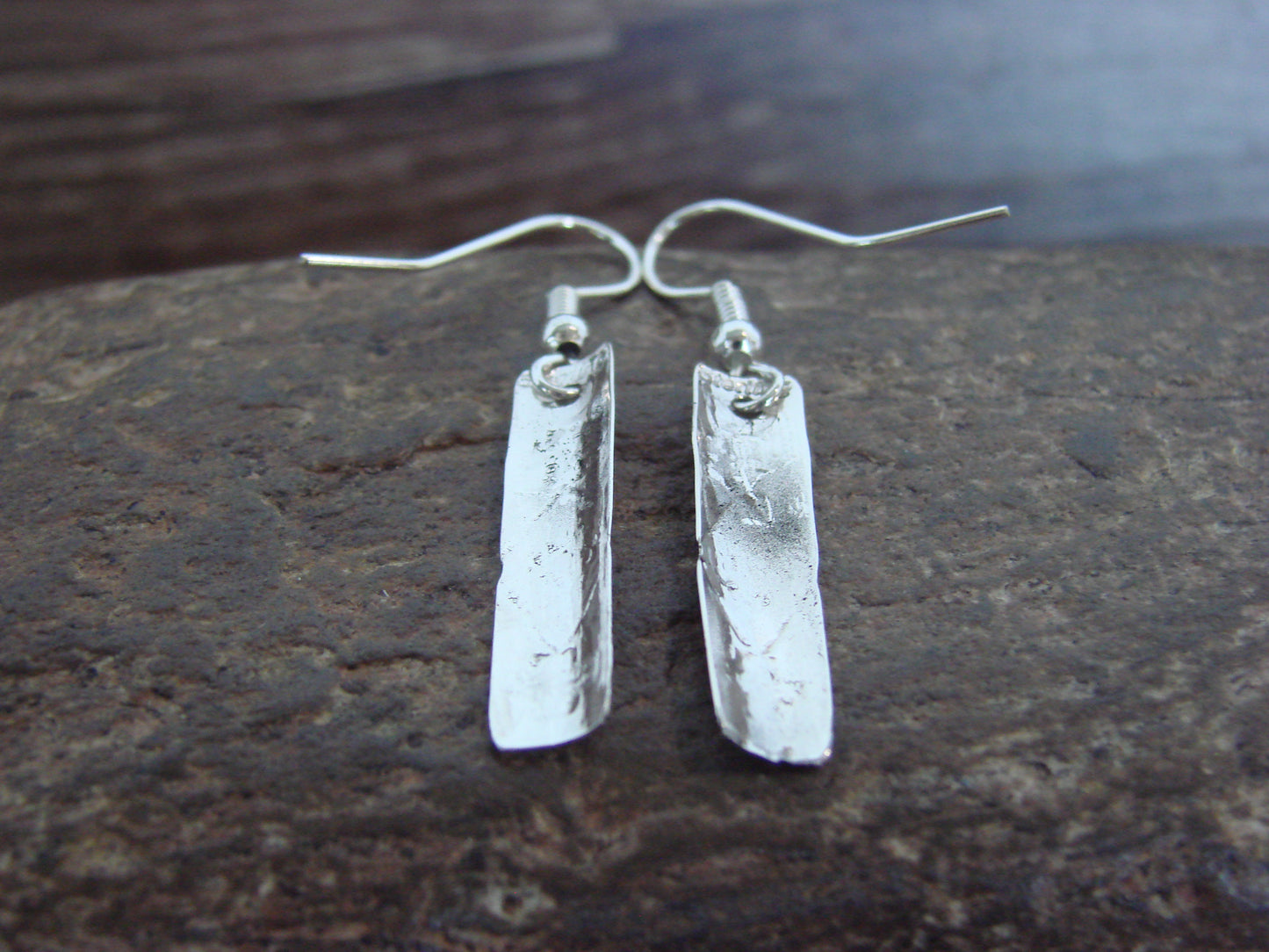 Native American Sterling Silver Dangle Earrings by Tahe