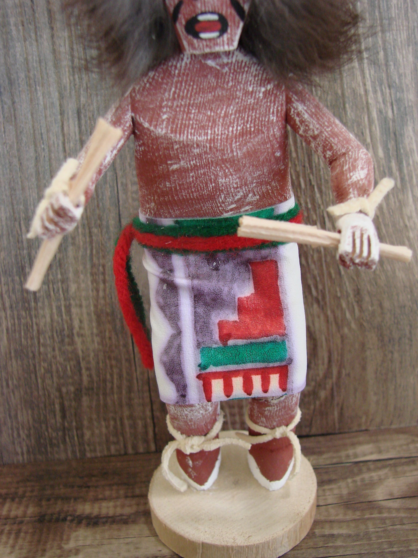 Native American Buffalo Kachina Dancer Signed Tsosie