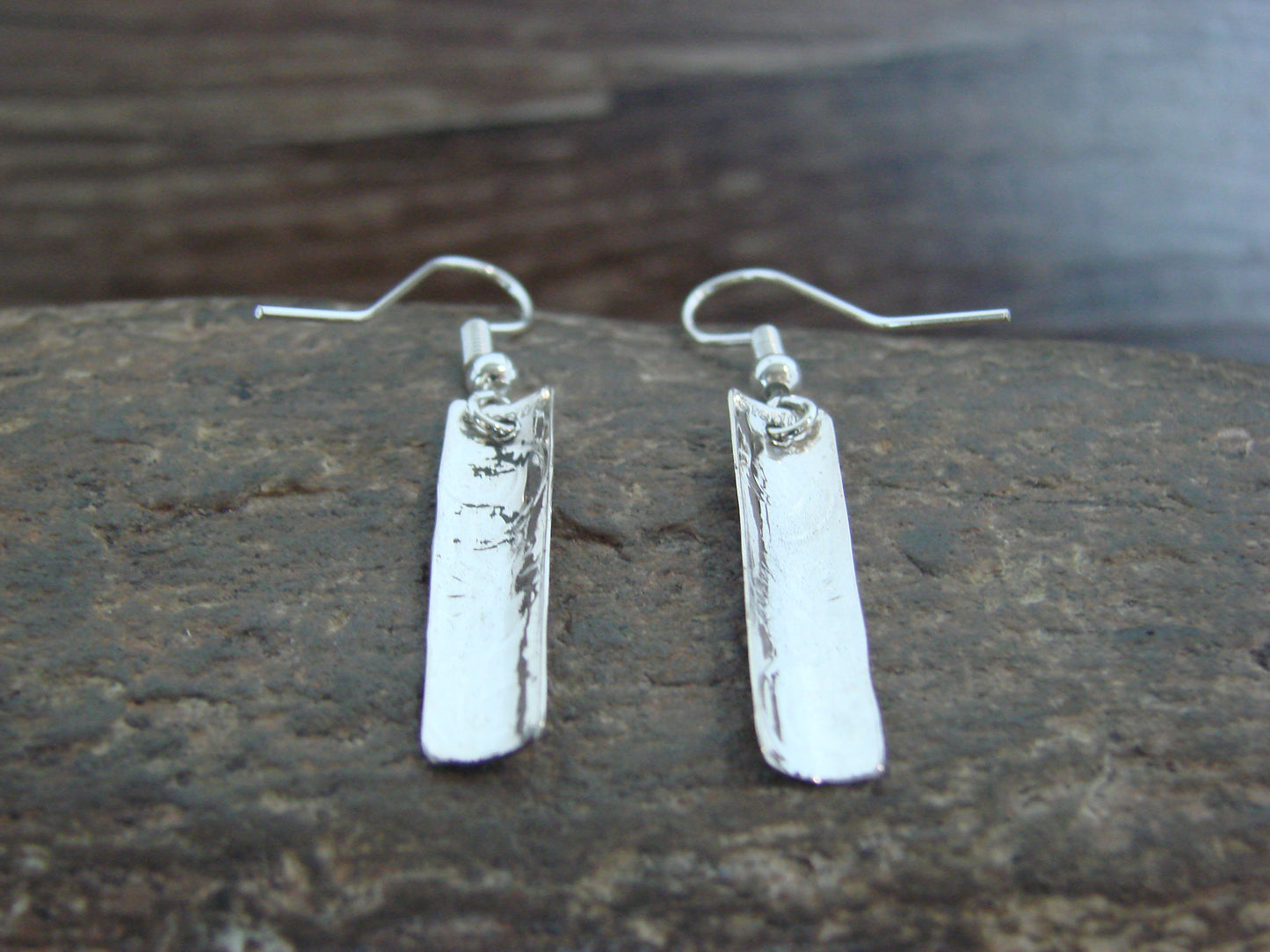 Native American Sterling Silver Dangle Earrings by Tahe