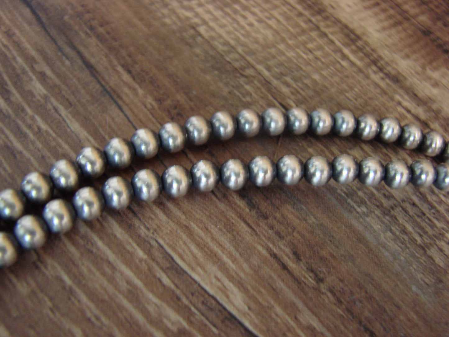 Native American 17" Sterling Silver & Turquoise Navajo Pearl Naja Necklace - Morgan