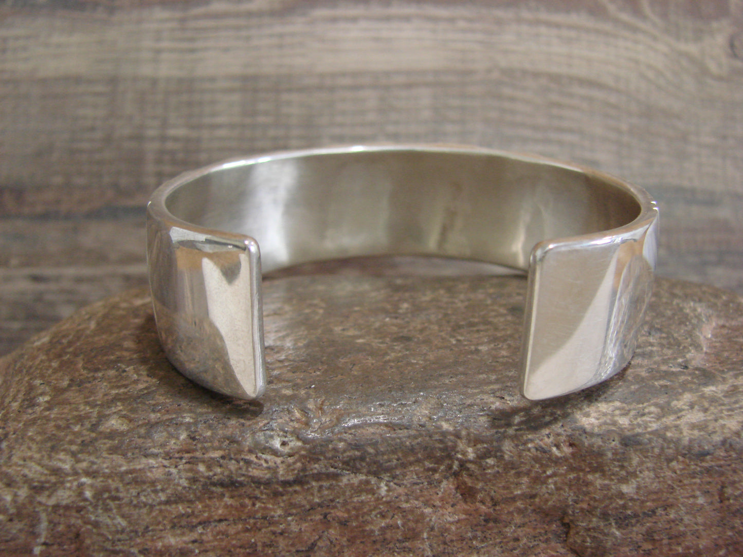 Apache Indian Sterling Silver & Gold Cuff Bracelet Signed Marc Antia