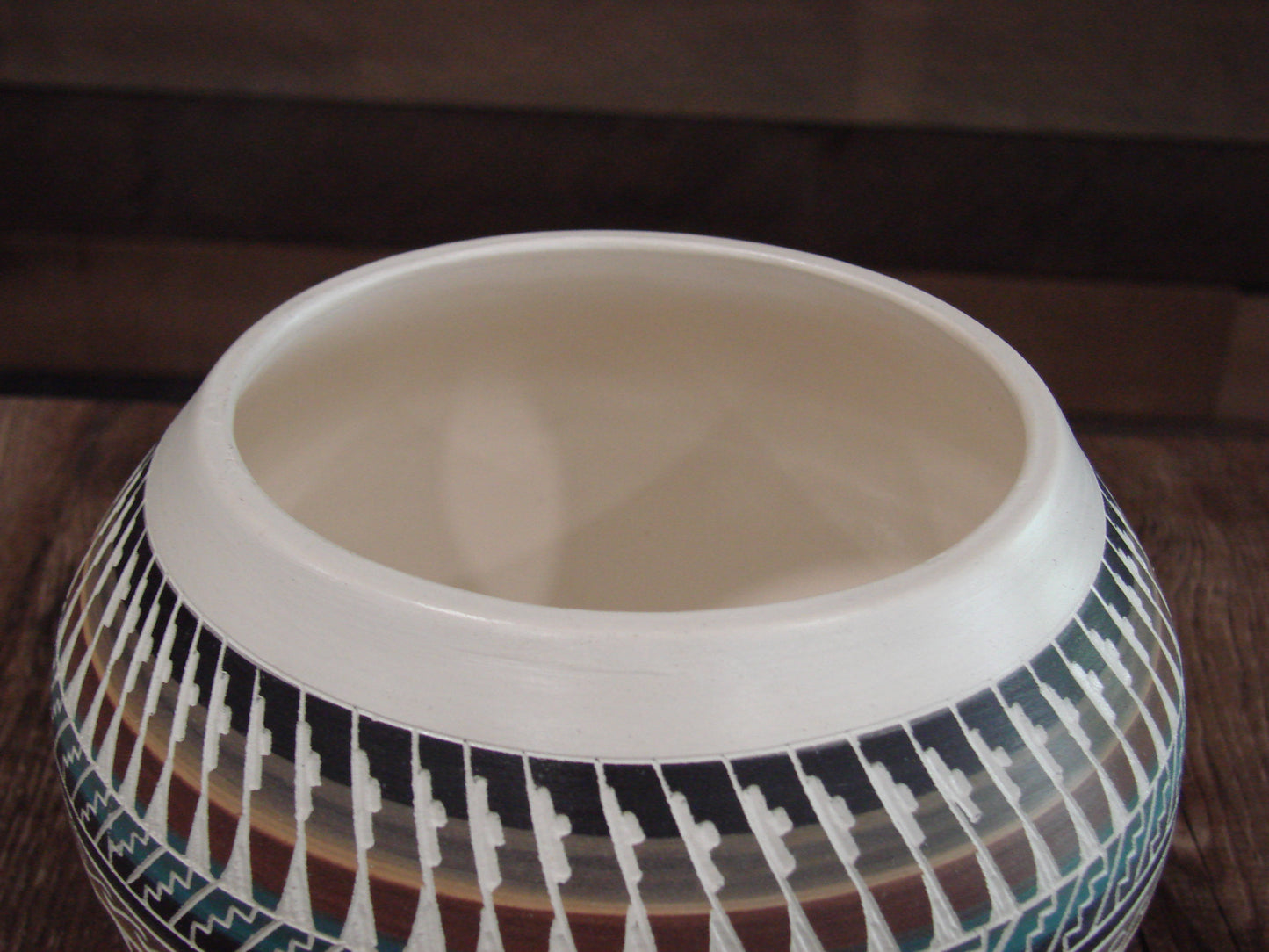 Native American Hand Etched & Hand Painted Pottery - Gilmore