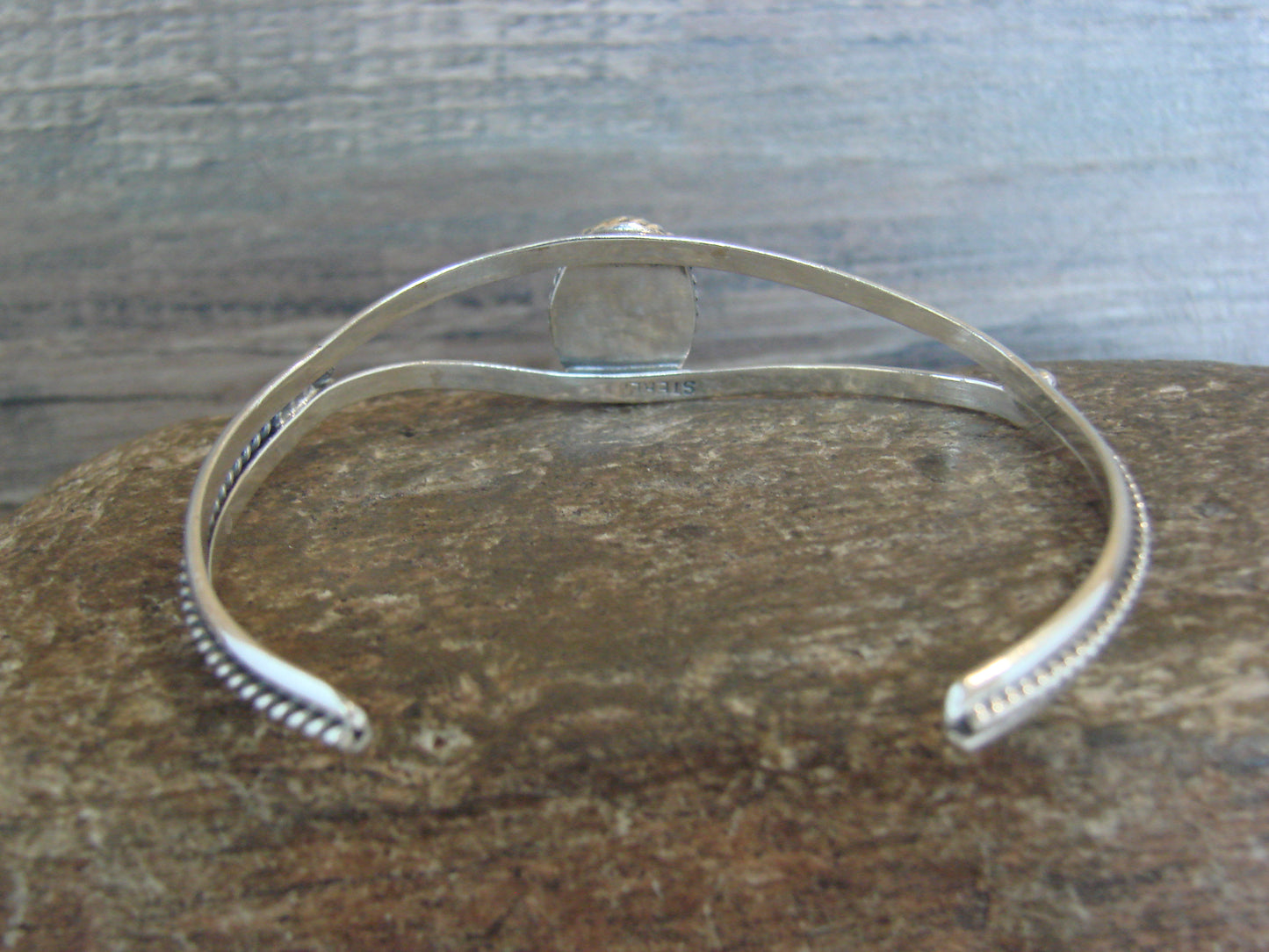 Native American Sterling Silver & Turquoise Bracelet by Henio