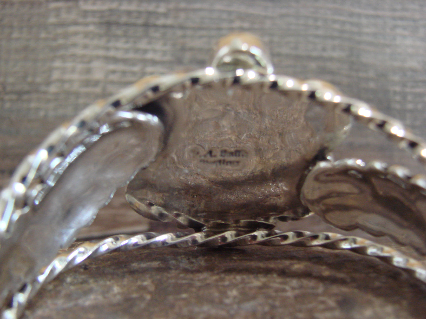 Native American Sterling Silver & Turquoise Cluster Bracelet by Smith