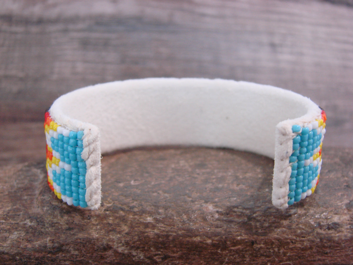Native American Hand Beaded 3/4" Bracelet by Cleveland