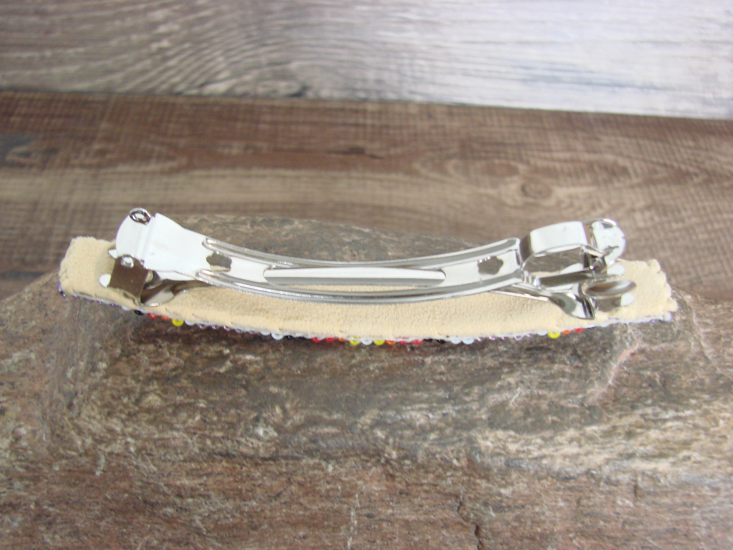 Native American Hand Beaded Hair Barrette by Cleveland