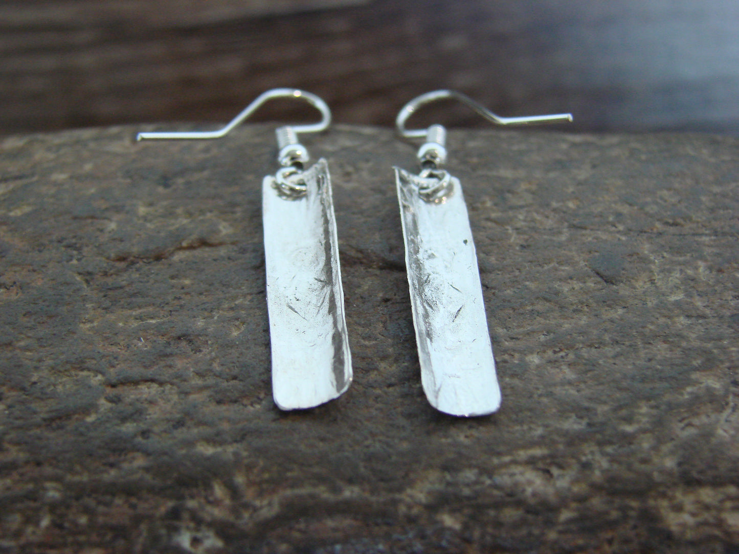 Native American Sterling Silver Dangle Earrings by Tahe