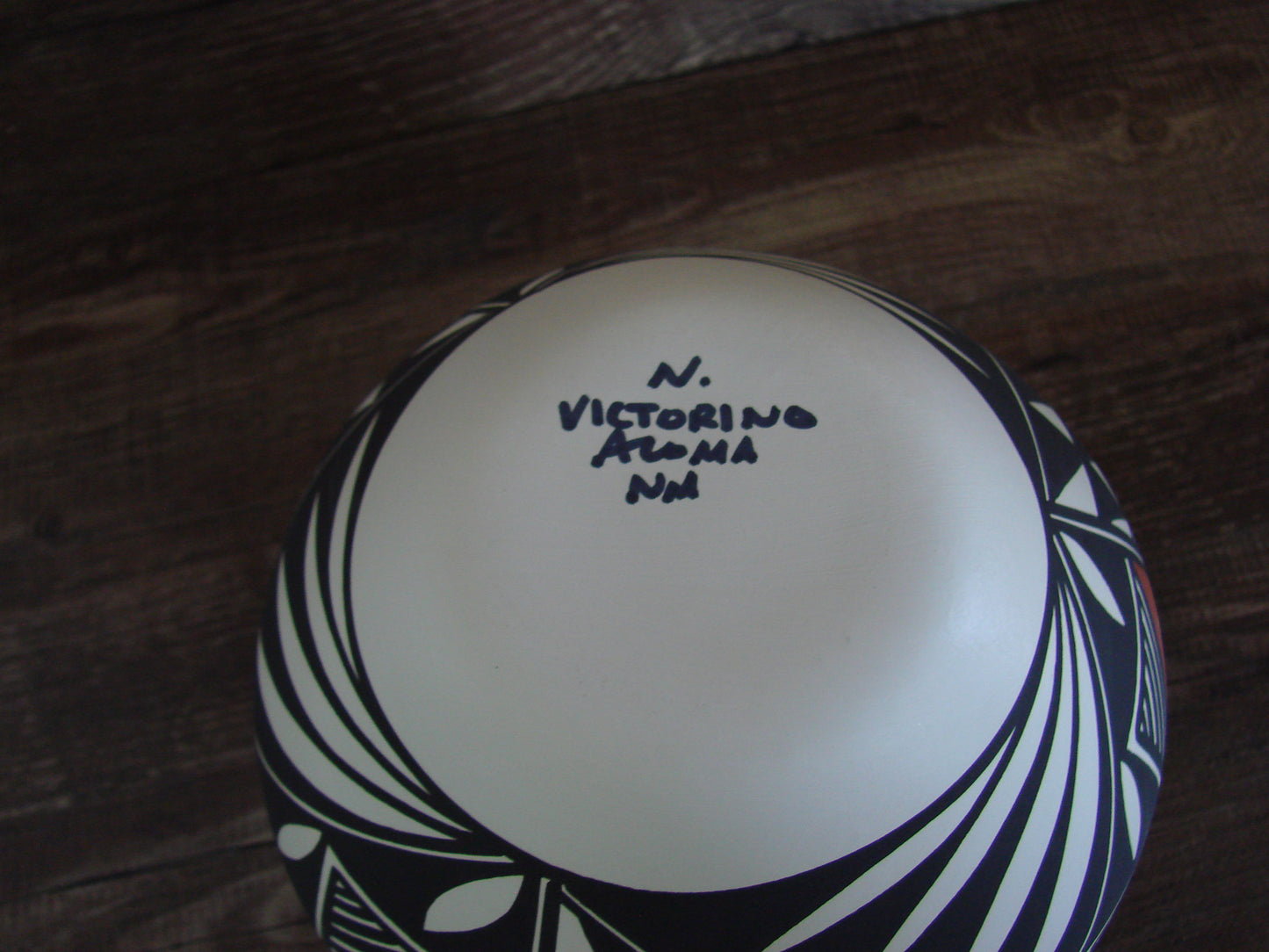 Acoma Pueblo Fine Line Hand Painted Pottery by Victorino