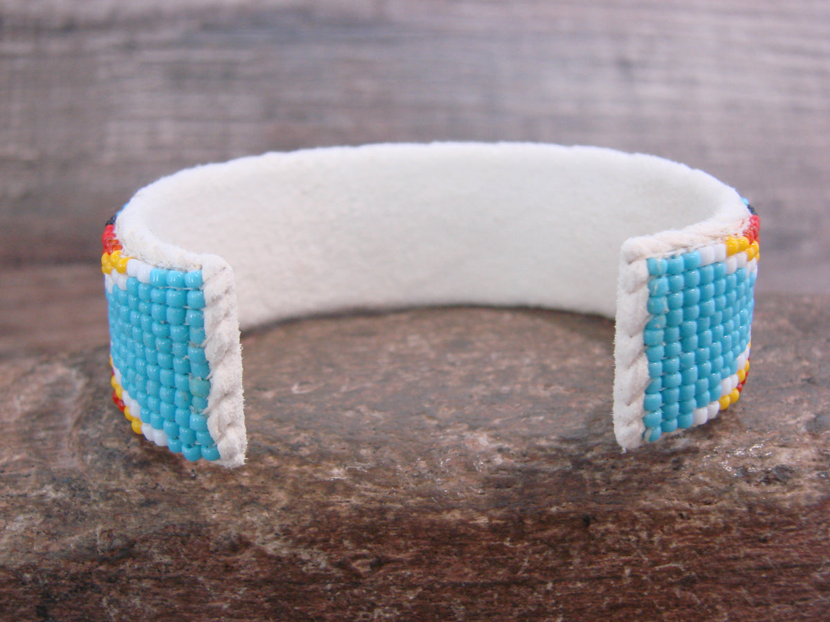 Native American Hand Beaded 3/4" Bracelet by Cleveland