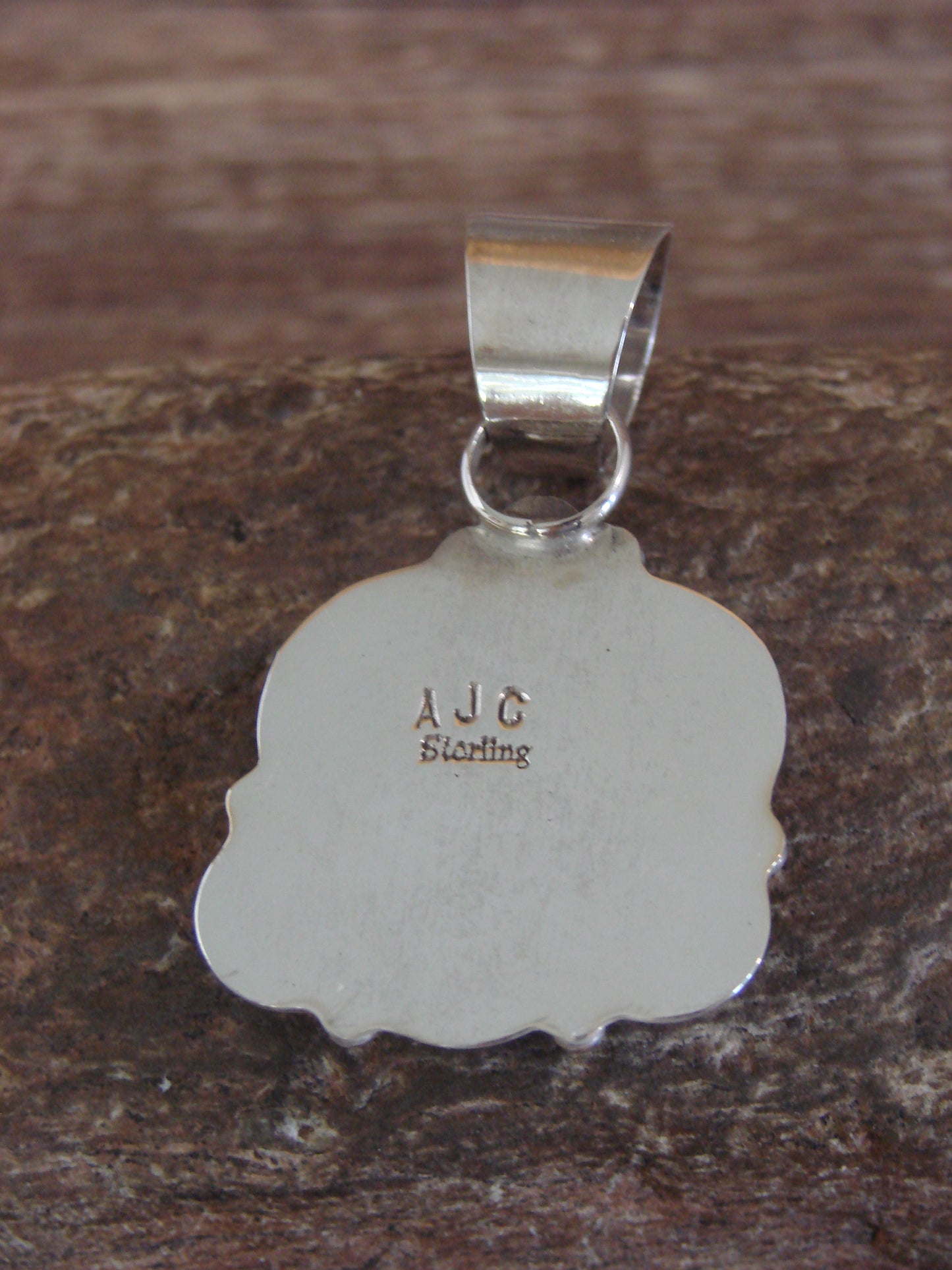 Native American Sterling Silver & Turquoise Pendant - Cleveland