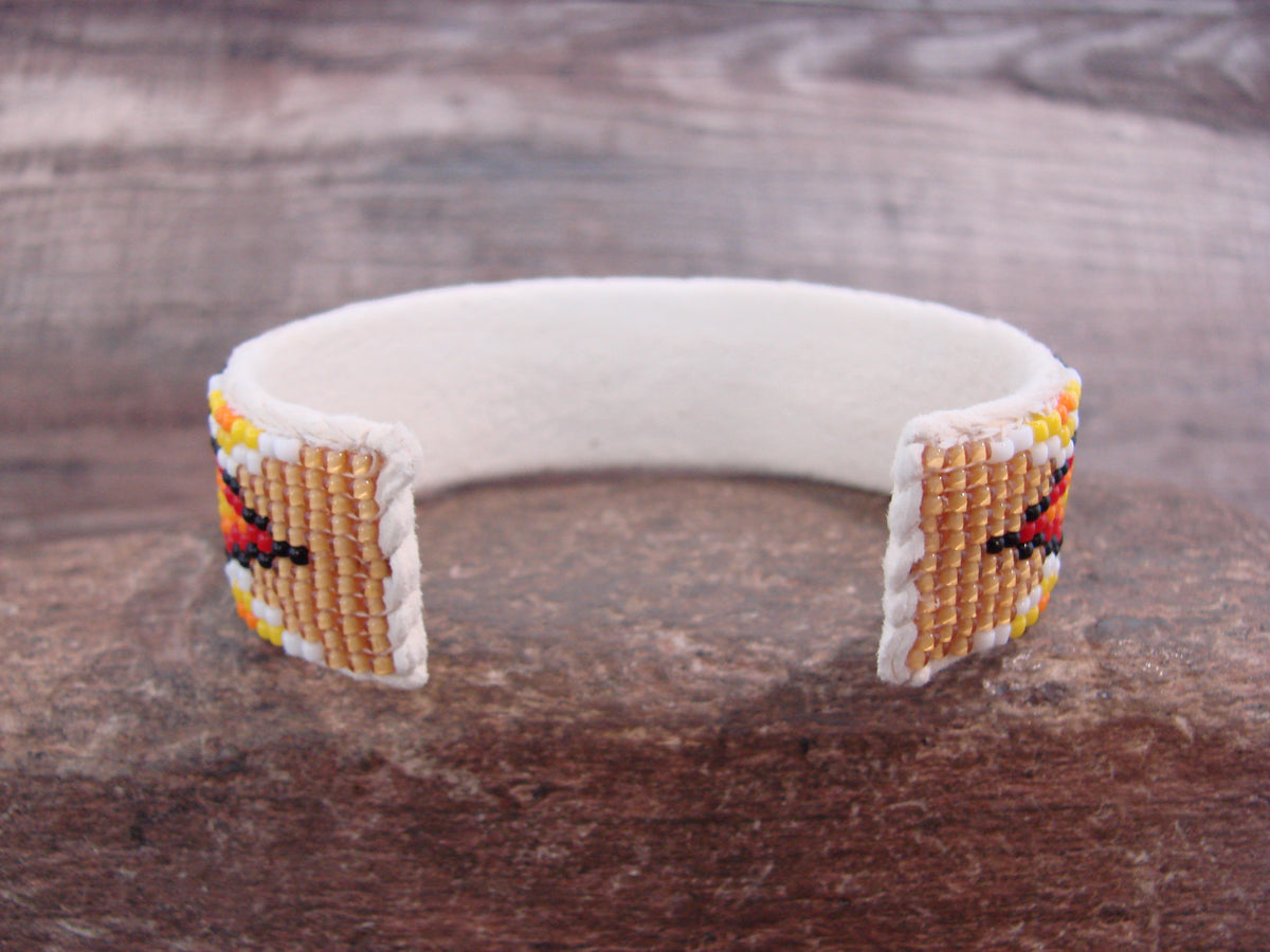 Native American Hand Beaded 3/4" Bracelet by Cleveland