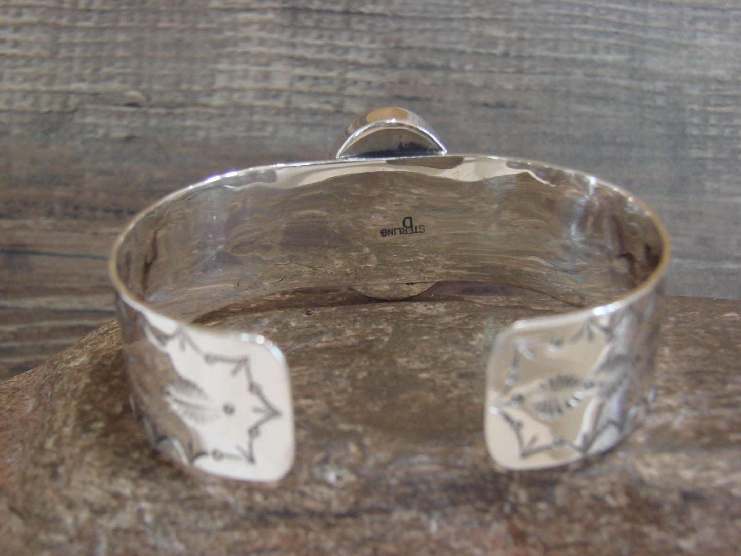 Native American Sterling Silver & Turquoise Bracelet by Lee