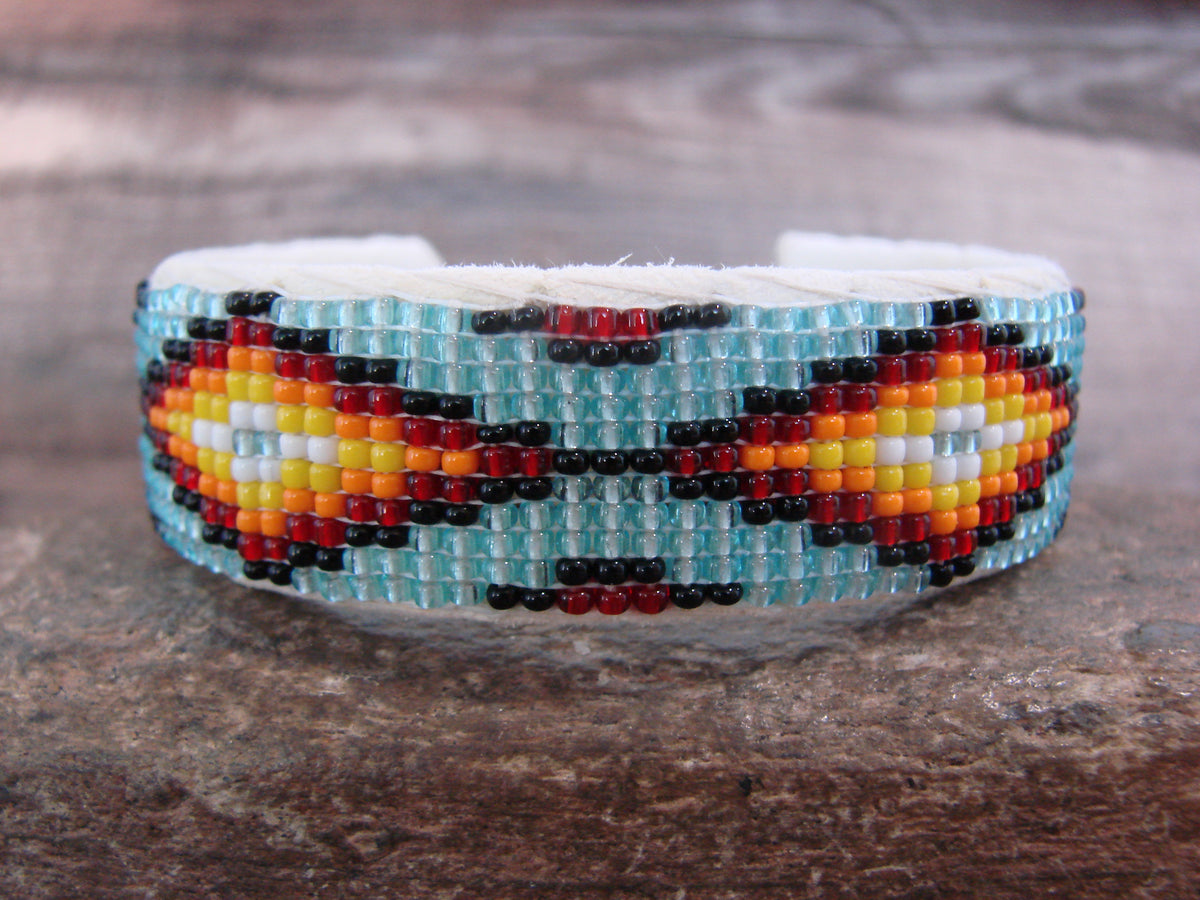 Native American Hand Beaded 3/4" Bracelet by Cleveland