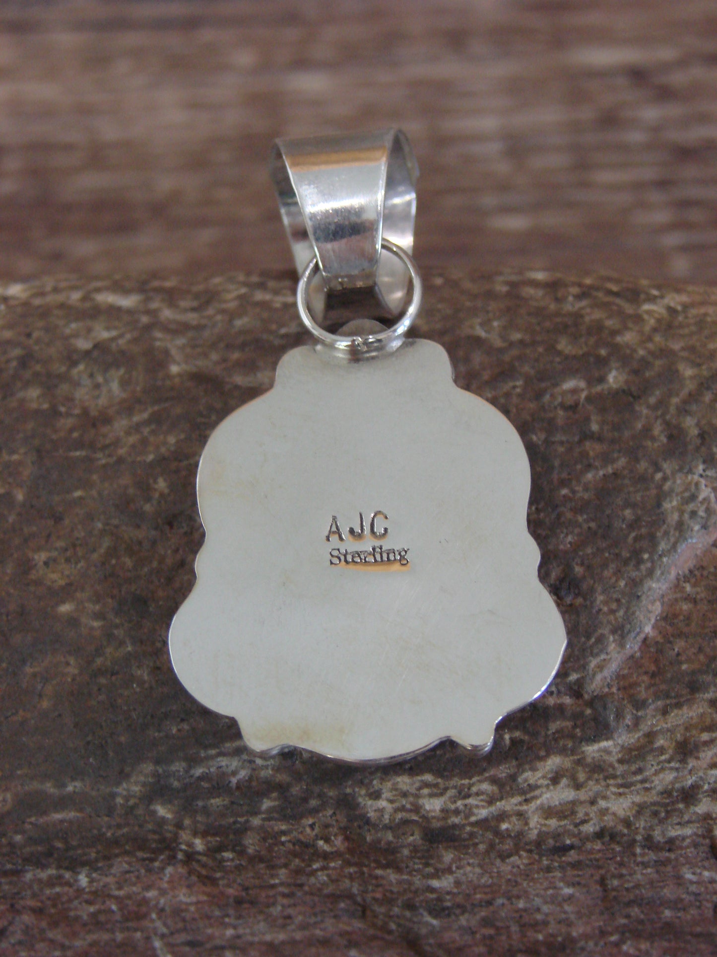 Native American Sterling Silver & Turquoise Pendant - Cleveland