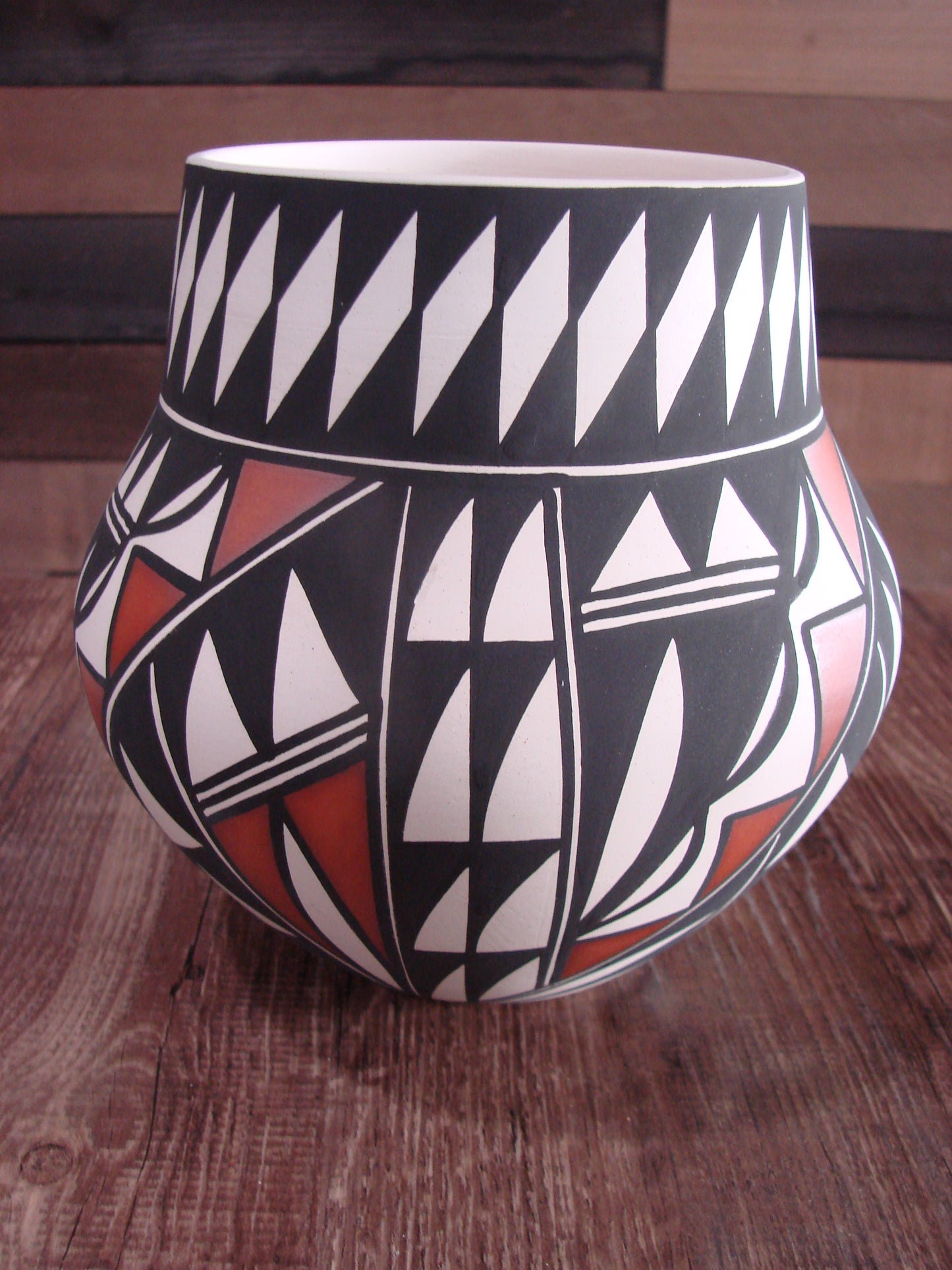 Native American Hand Painted Fine Line Acoma Pottery by Waconda