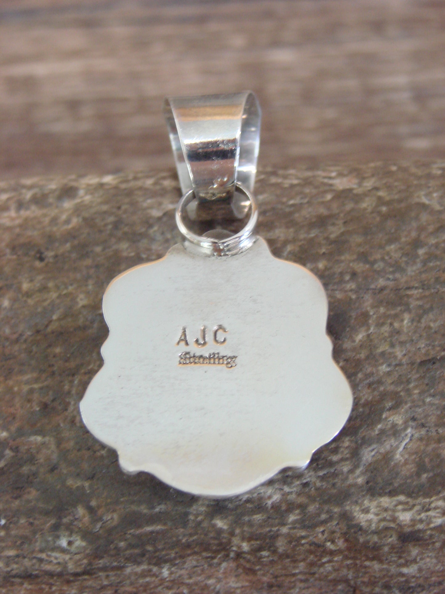 Native American Sterling Silver & Turquoise Pendant - Cleveland