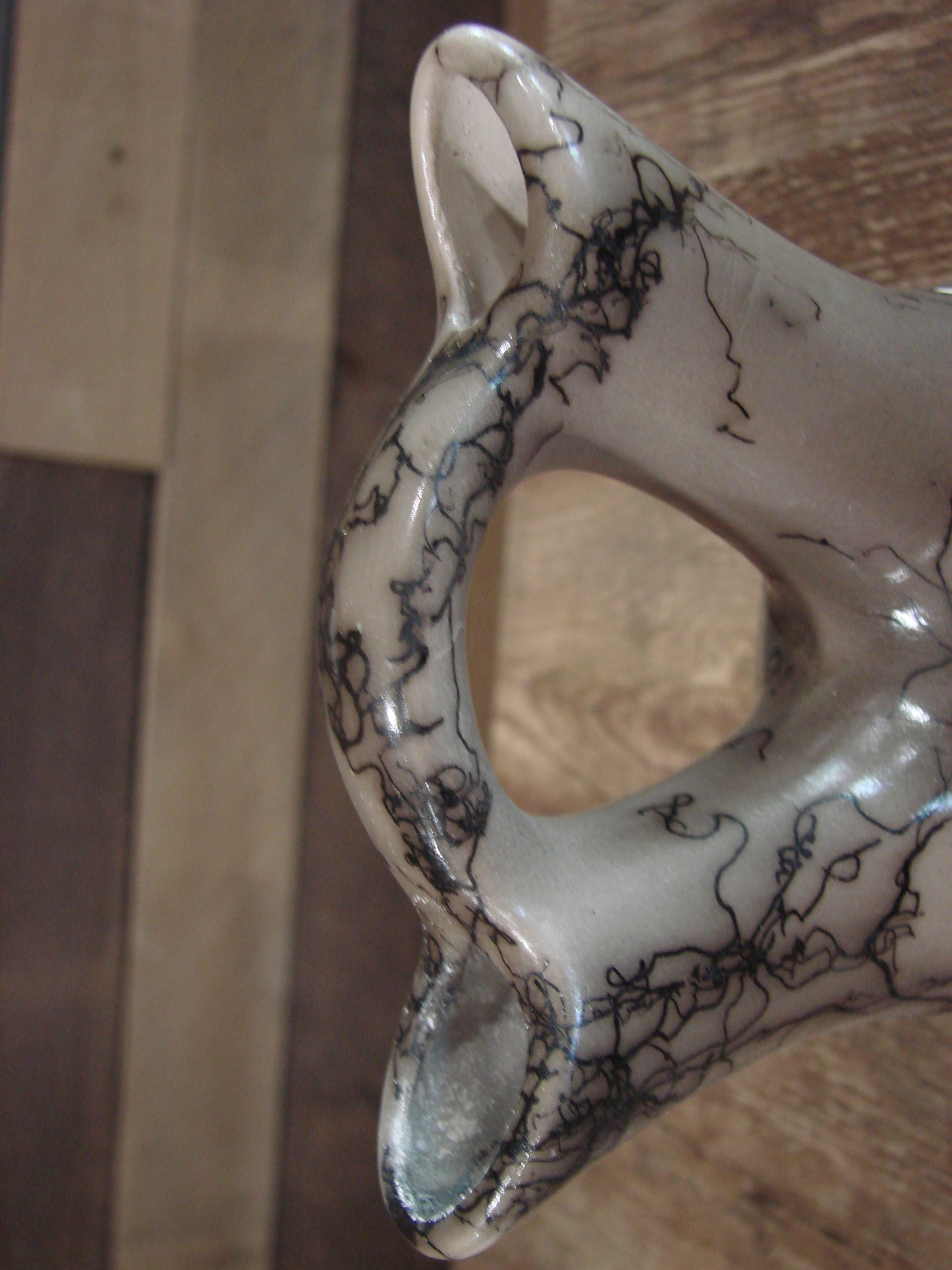 Native American Horse Hair Wedding Vase Pottery by Vail