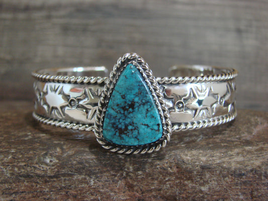 Native American Sterling Silver & Turquoise Bracelet by Bahe