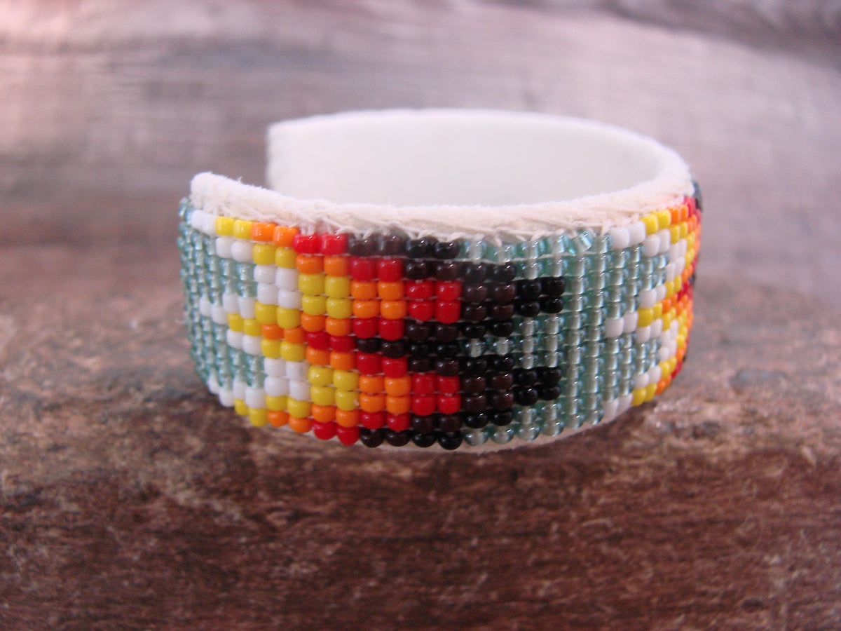 Native American Hand Beaded 3/4" Bracelet by Cleveland