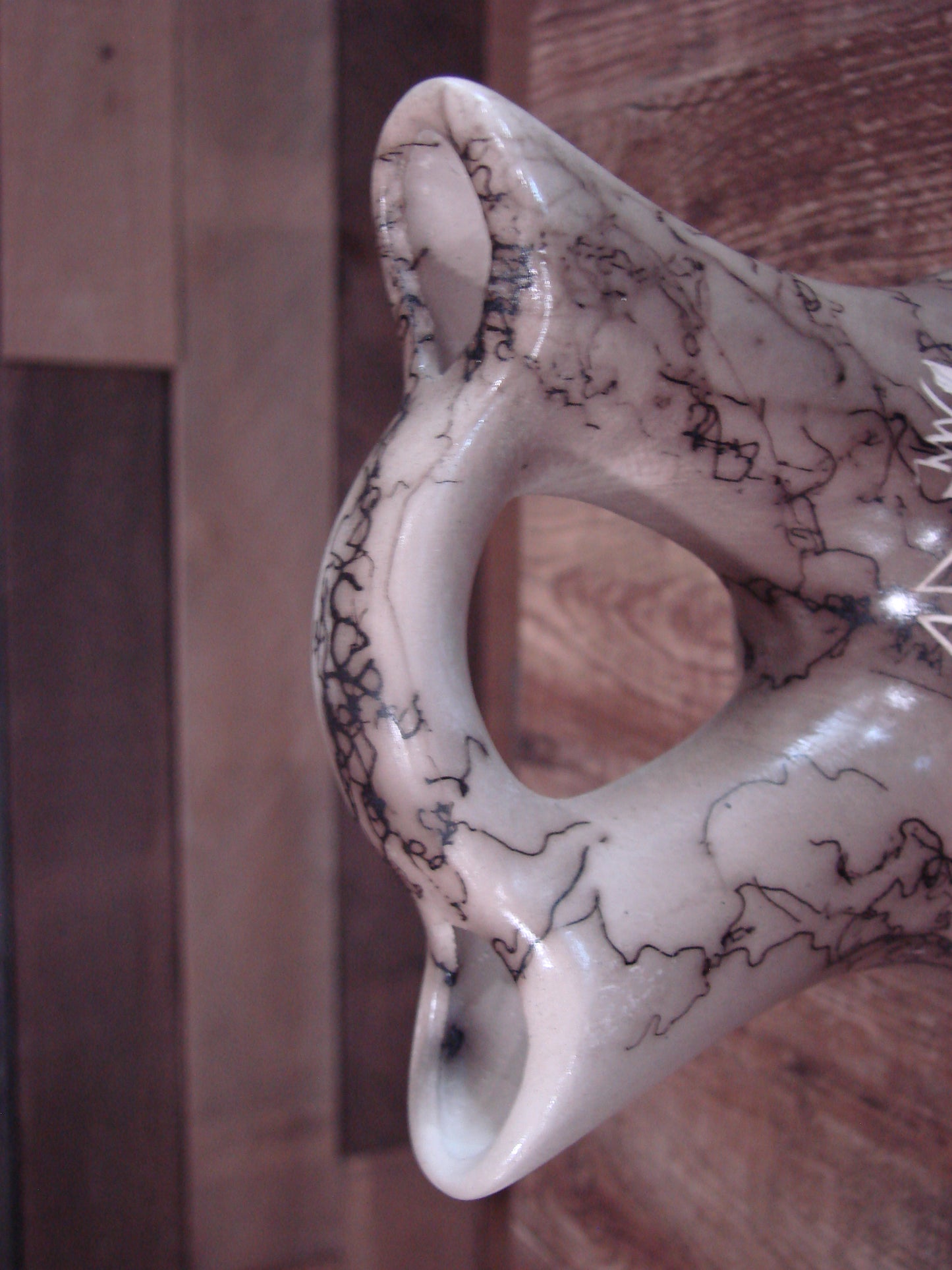 Native American Horse Hair Wedding Vase Pottery by Vail