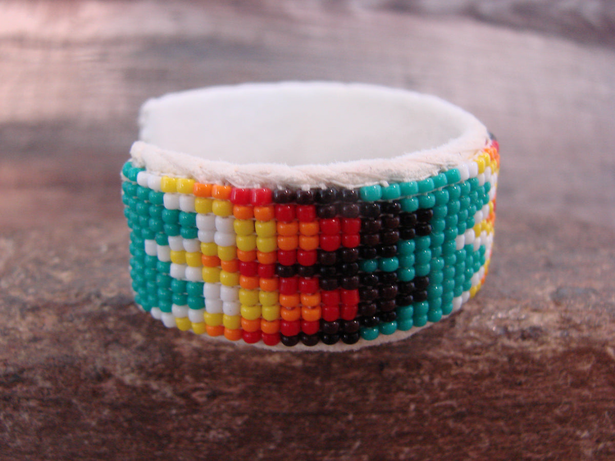 Native American Hand Beaded 3/4" Bracelet by Cleveland