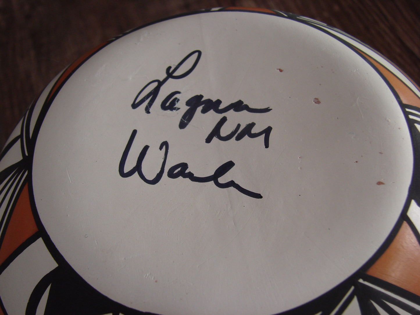 Native American Hand Painted Fine Line Acoma Pottery by Waconda