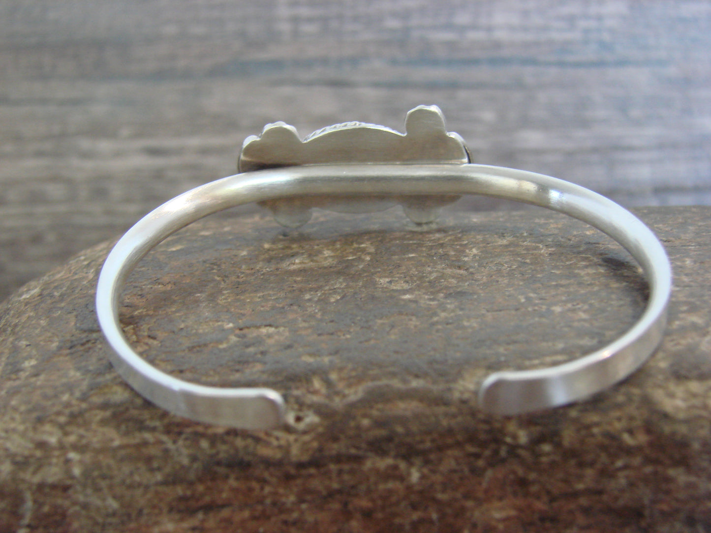 Native American Sterling Silver & Turquoise Bracelet by Francisco