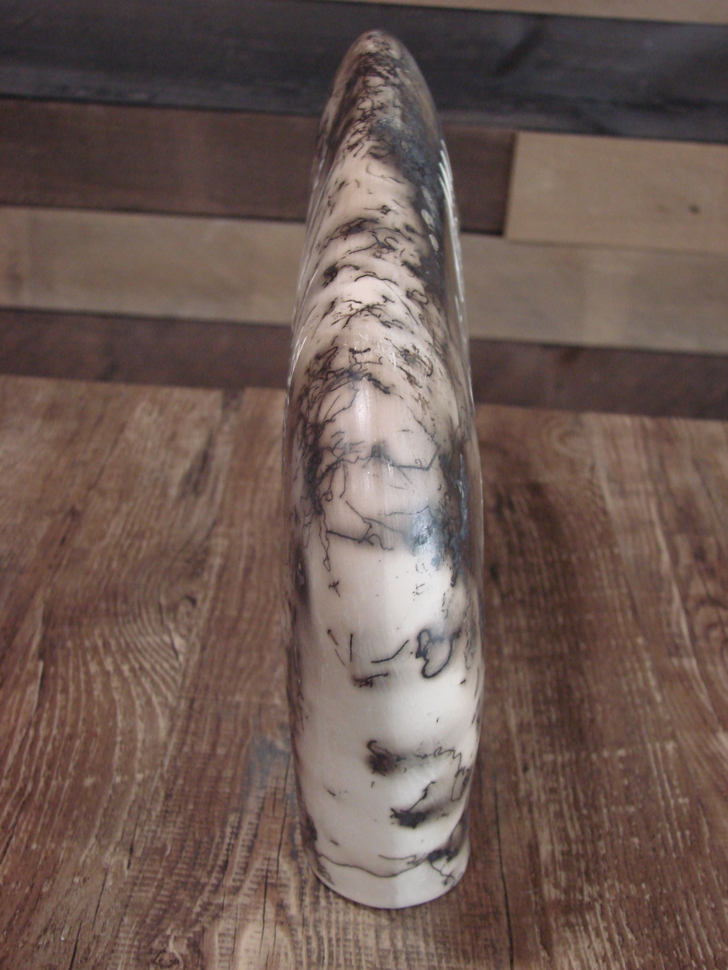 Native American Pottery Horse Hair Buffalo Sculpture by Yellow Corn