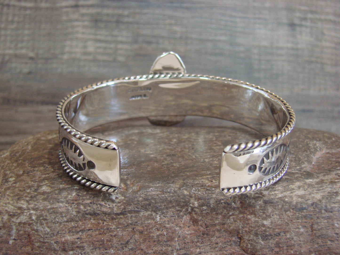 Native American Sterling Silver & Turquoise Bracelet by Bahe