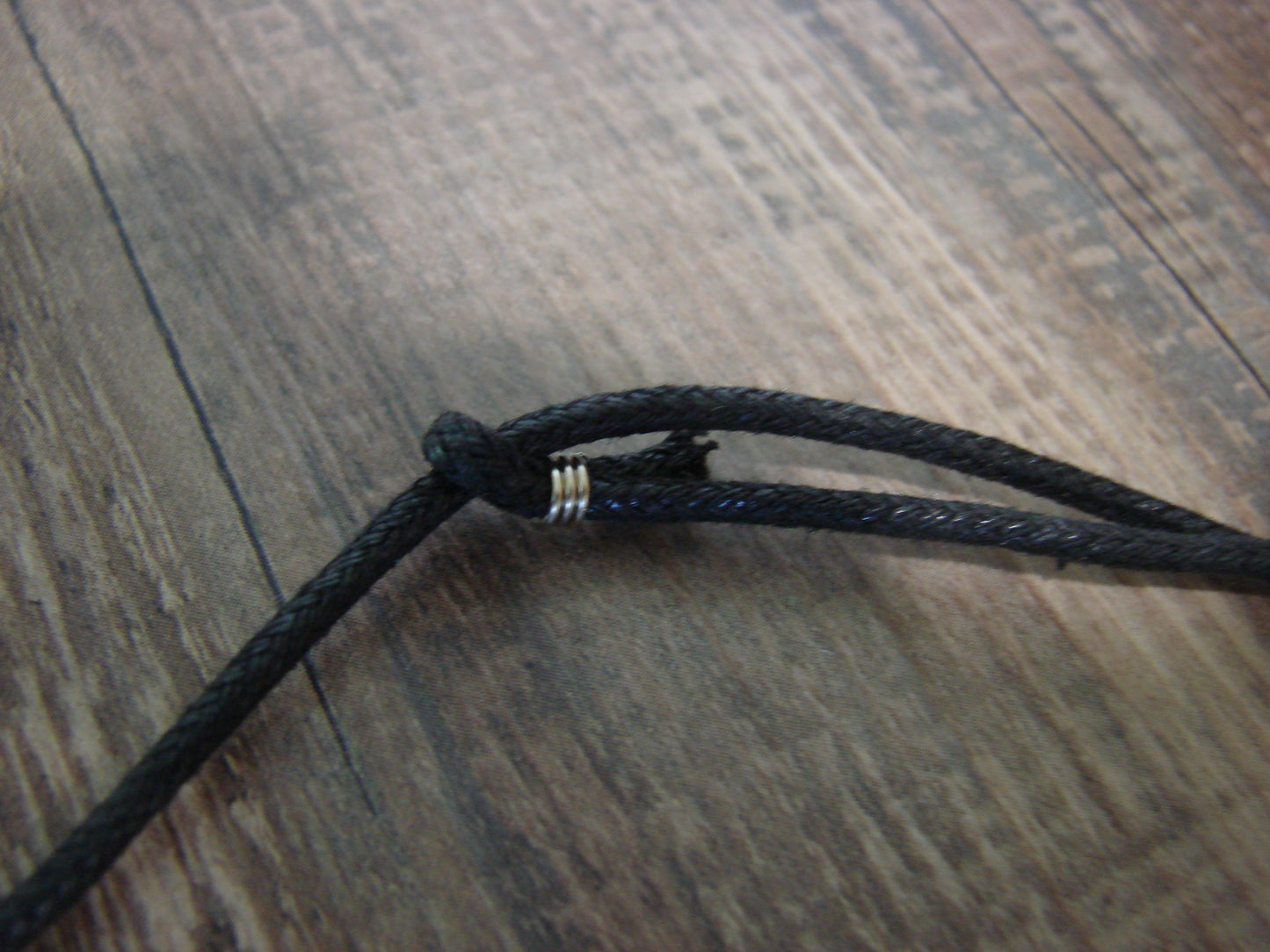 Hand Carved Adjustable Jet Magpie Fetish Necklace by Matt Mitchell