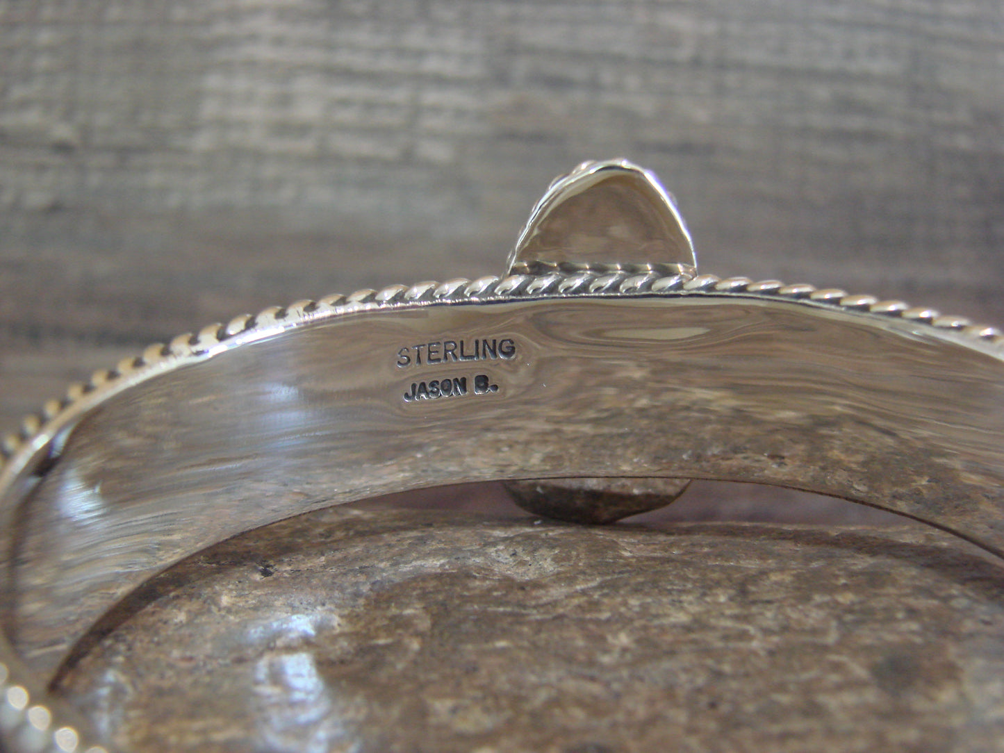 Native American Sterling Silver & Turquoise Bracelet by Bahe