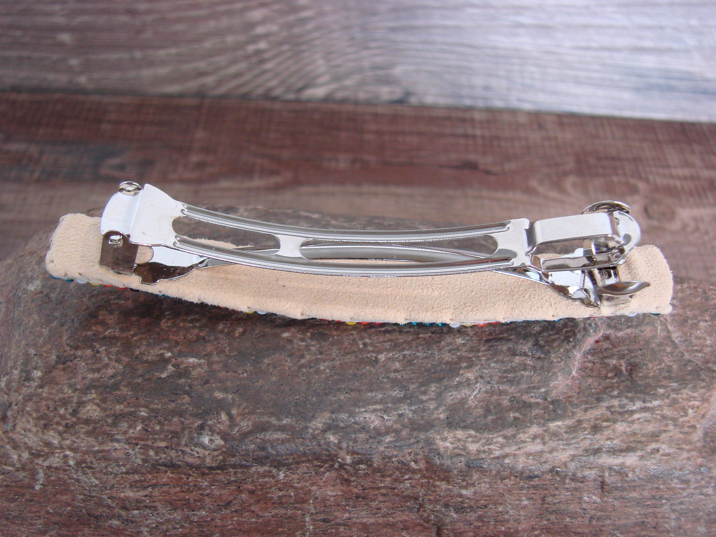 Native American Hand Beaded Hair Barrette by Cleveland