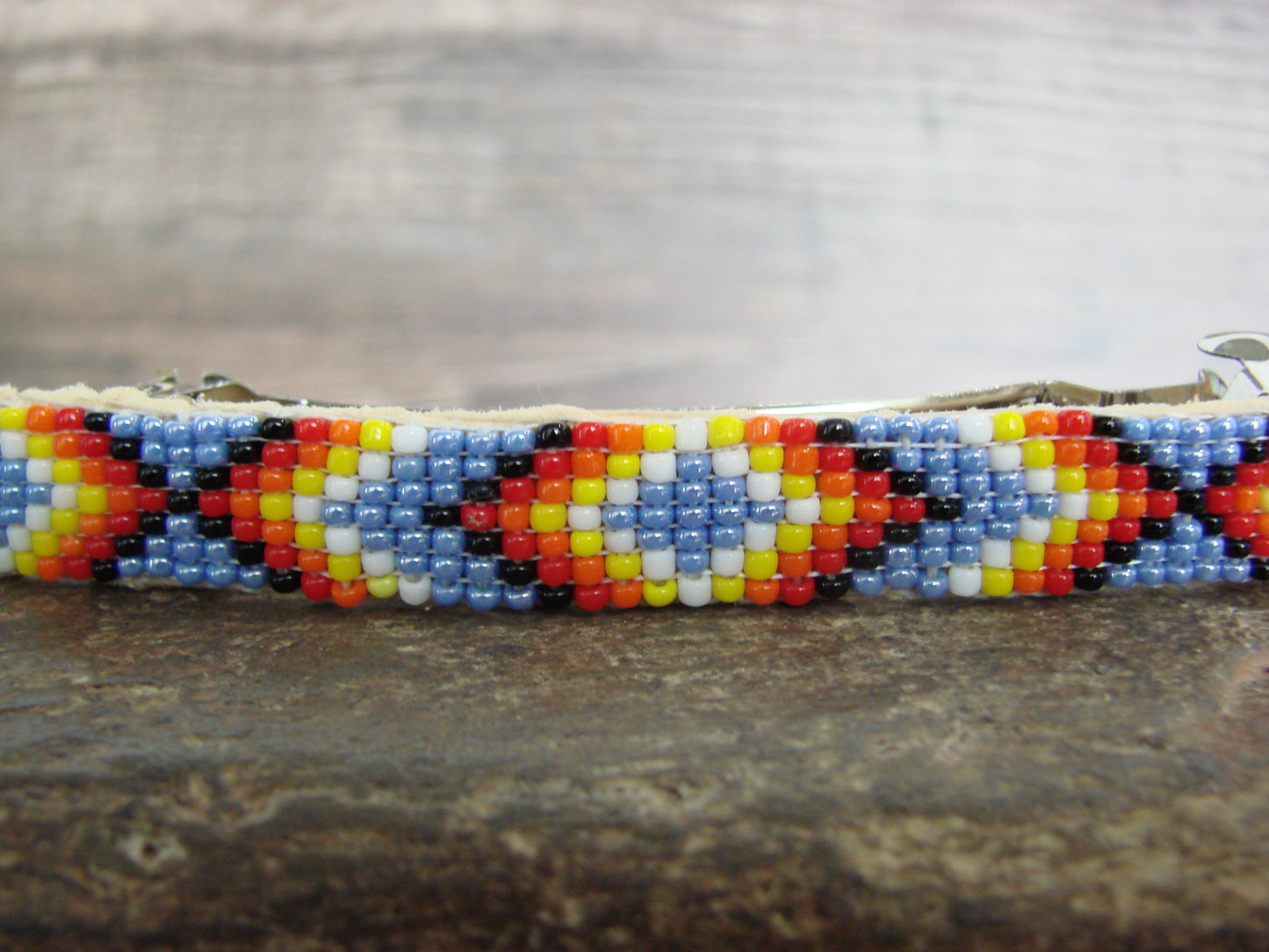 Native American Hand Beaded Hair Barrette by Cleveland