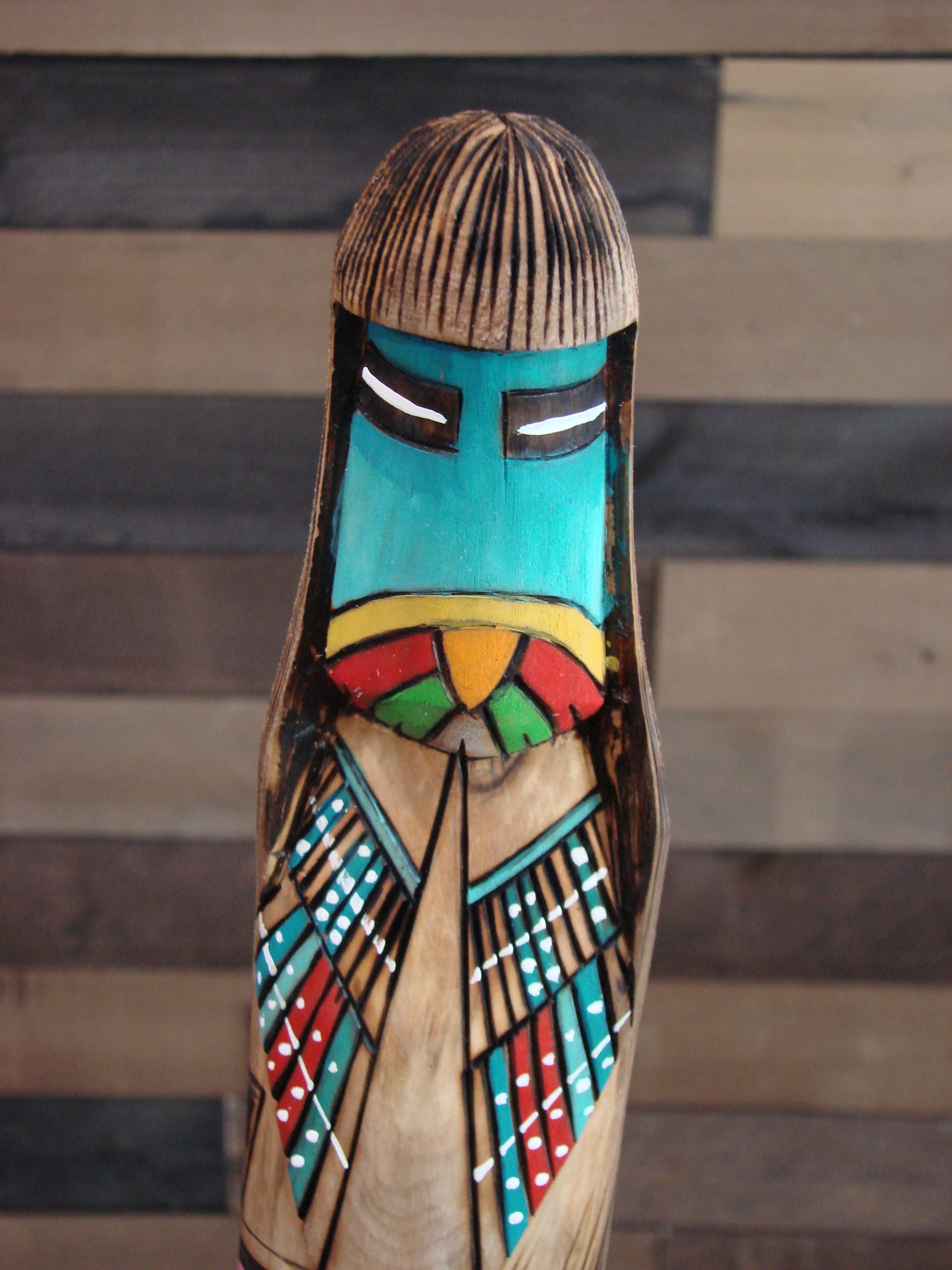 Native American Long Hair Shalako Kachina Signed JT