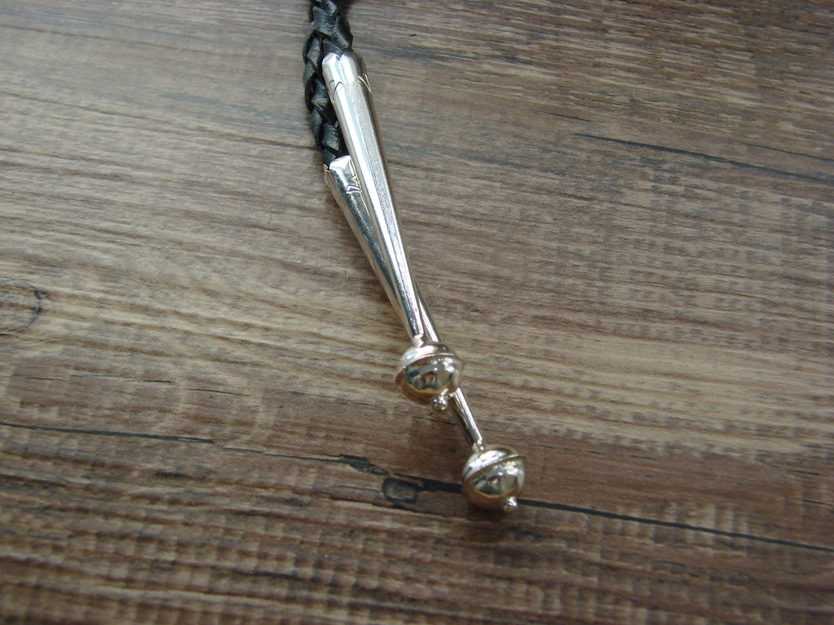 Native American Sterling Silver & Turquoise Heart Bolo Tie by Skeets