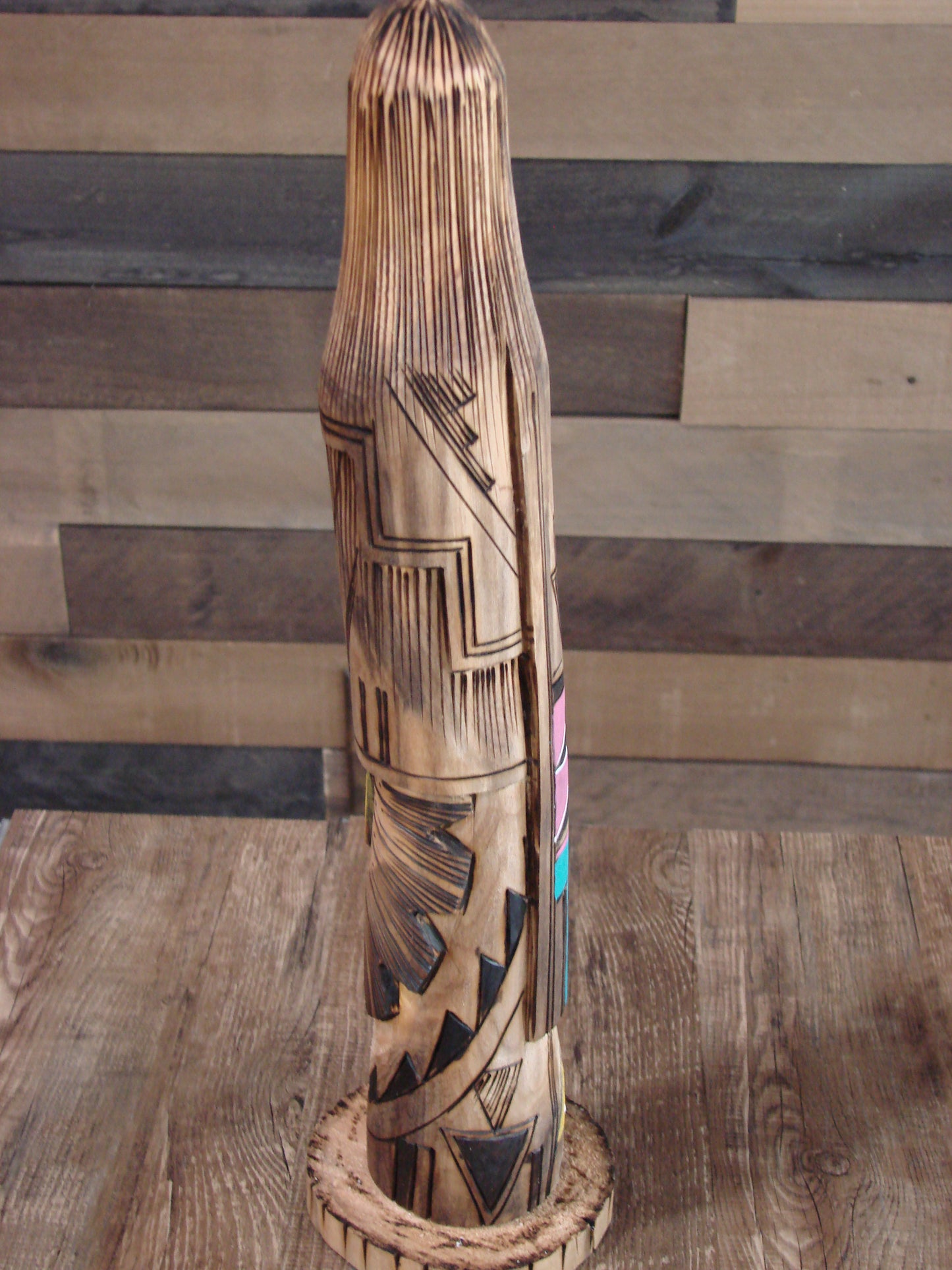 Native American Long Hair Shalako Kachina Signed JT