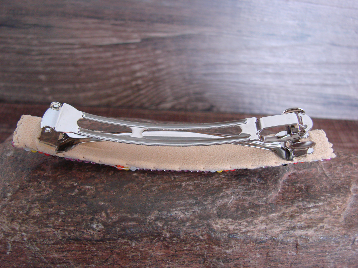 Native American Hand Beaded Hair Barrette by Cleveland