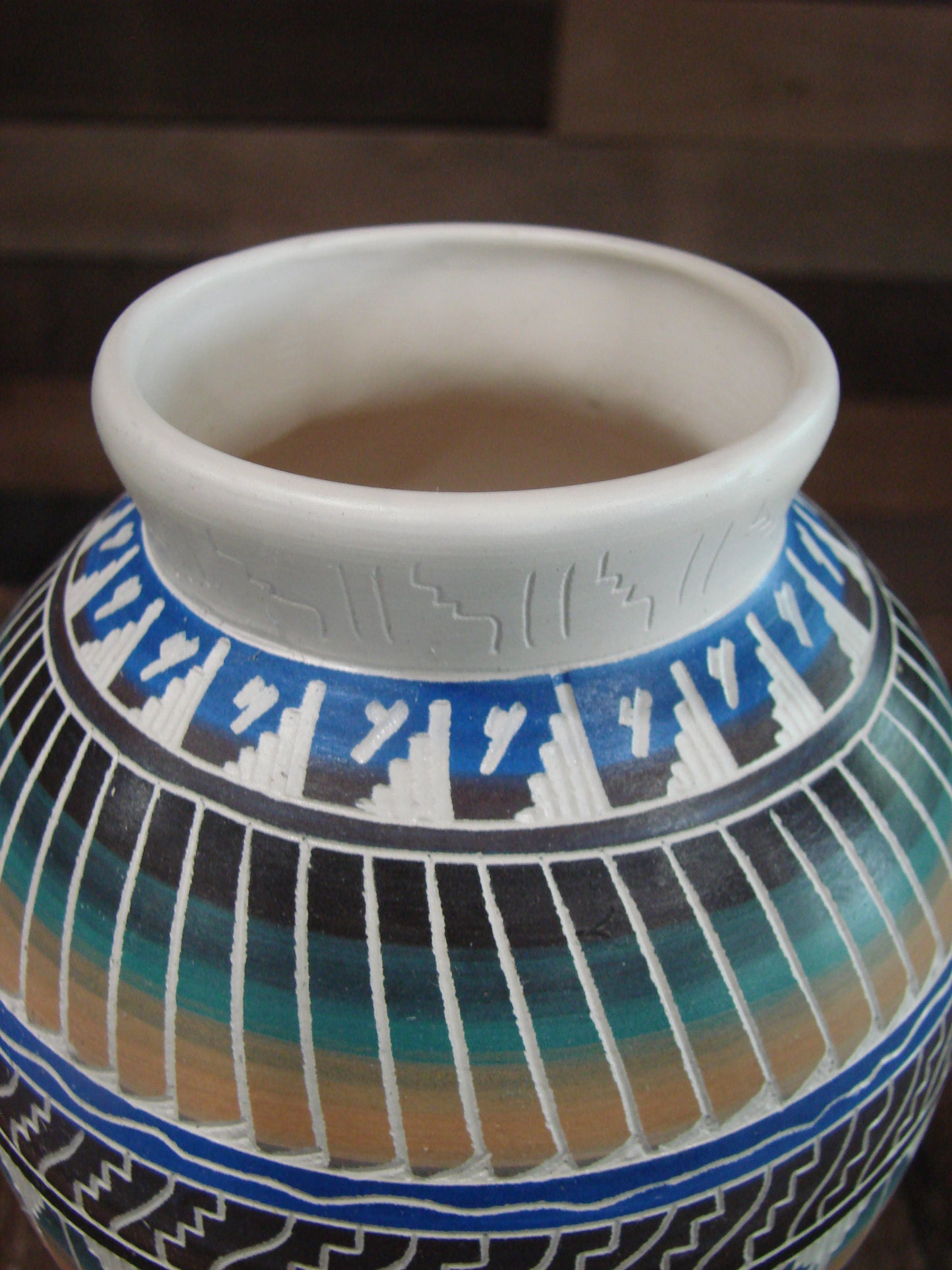 Native American Hand Etched & Hand Painted Pottery - Gilmore