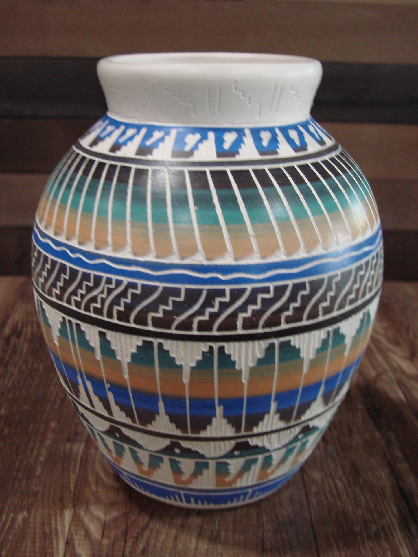 Native American Hand Etched & Hand Painted Pottery - Gilmore